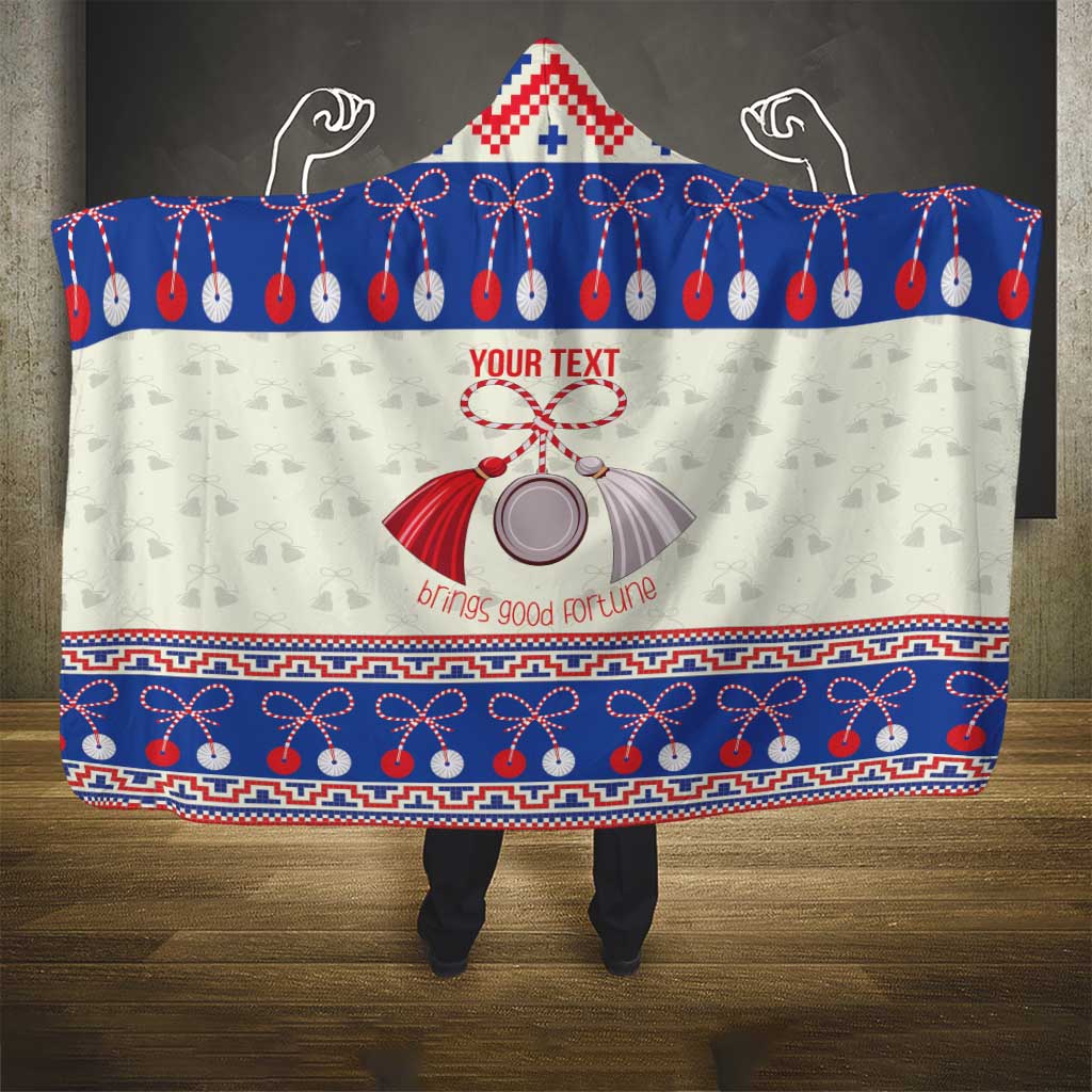 Personalized Moldova Christmas Hooded Blanket Martisor Moldova Traditional - Wonder Print Shop