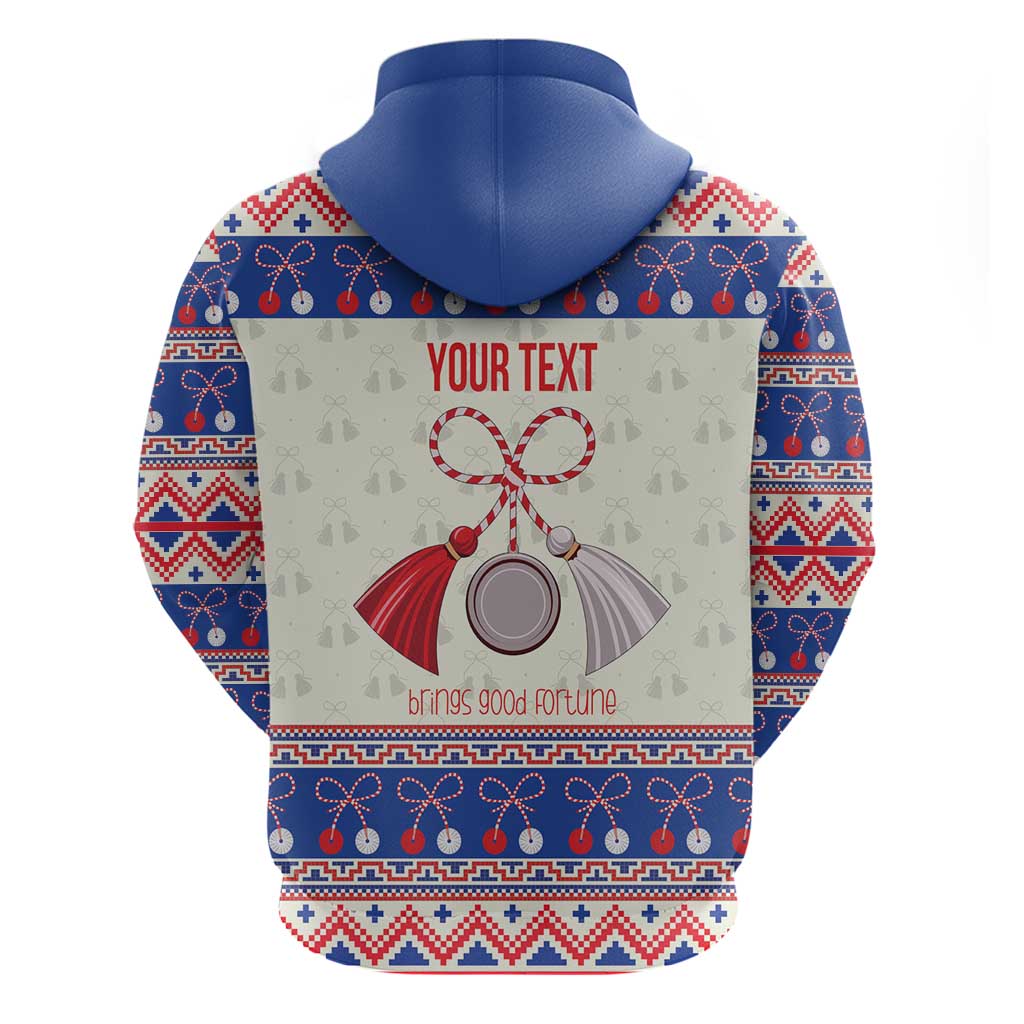 Personalized Moldova Christmas Hoodie Martisor Moldova Traditional - Wonder Print Shop