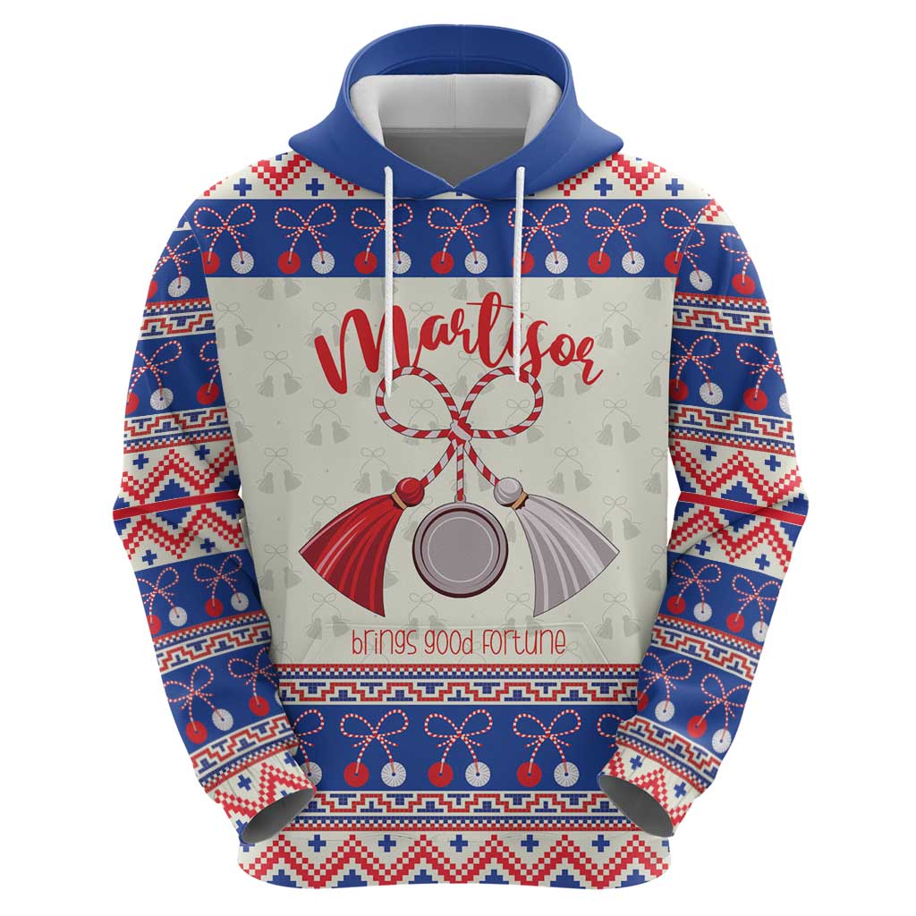 Personalized Moldova Christmas Hoodie Martisor Moldova Traditional - Wonder Print Shop
