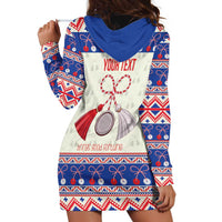 Personalized Moldova Christmas Hoodie Dress Martisor Moldova Traditional - Wonder Print Shop