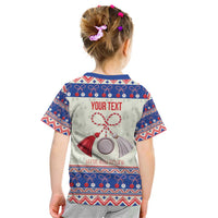 Personalized Moldova Christmas Kid T Shirt Martisor Moldova Traditional - Wonder Print Shop
