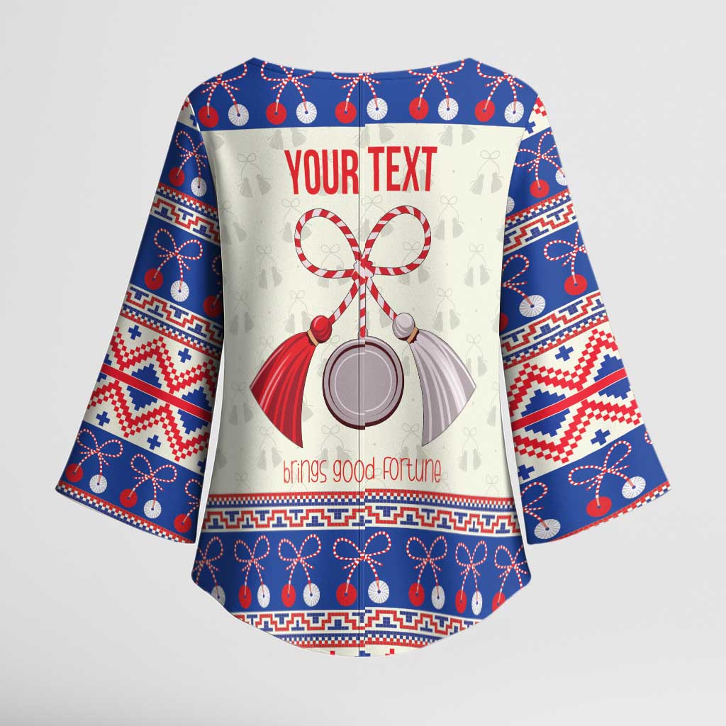 Personalized Moldova Christmas Kimono Sleeve Blouse Martisor Moldova Traditional - Wonder Print Shop