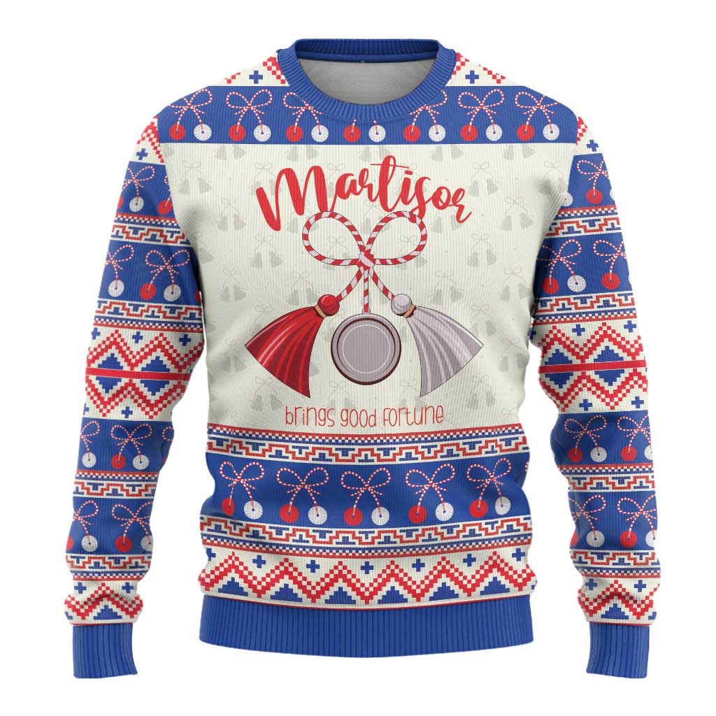 Personalized Moldova Christmas Ugly Christmas Sweater Martisor Moldova Traditional - Wonder Print Shop