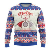 Personalized Moldova Christmas Ugly Christmas Sweater Martisor Moldova Traditional - Wonder Print Shop