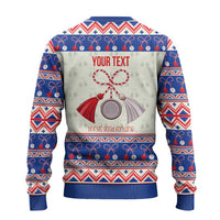 Personalized Moldova Christmas Ugly Christmas Sweater Martisor Moldova Traditional - Wonder Print Shop