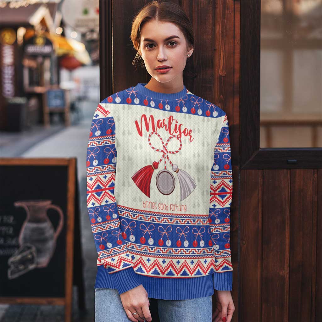 Personalized Moldova Christmas Ugly Christmas Sweater Martisor Moldova Traditional - Wonder Print Shop