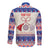 Personalized Moldova Christmas Long Sleeve Button Shirt Martisor Moldova Traditional - Wonder Print Shop