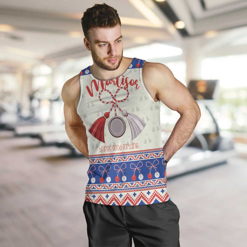 Personalized Moldova Christmas Men Tank Top Martisor Moldova Traditional - Wonder Print Shop
