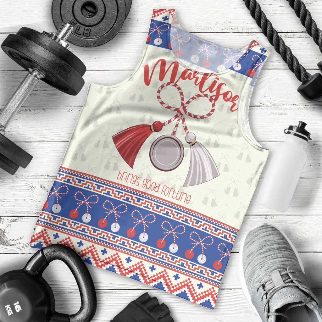 Personalized Moldova Christmas Men Tank Top Martisor Moldova Traditional - Wonder Print Shop