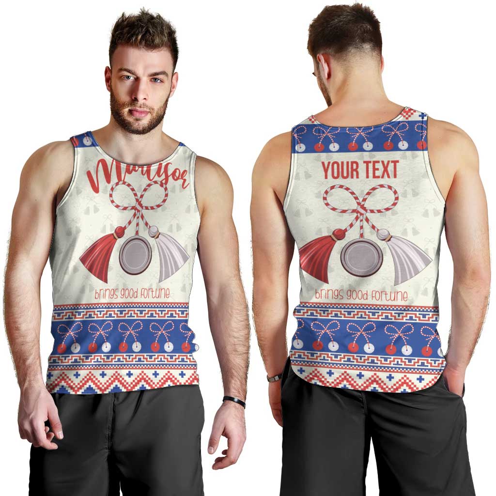 Personalized Moldova Christmas Men Tank Top Martisor Moldova Traditional - Wonder Print Shop