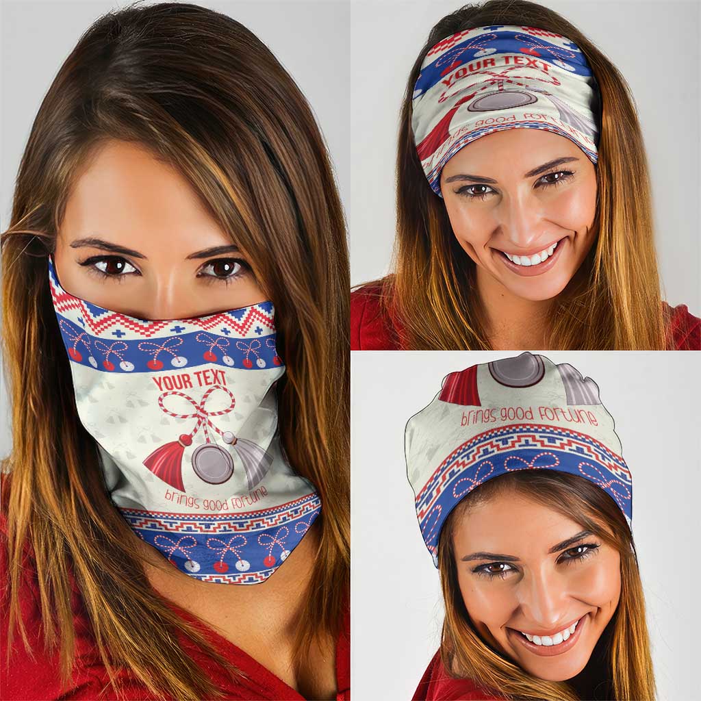 Personalized Moldova Christmas Neck Gaiter Martisor Moldova Traditional - Wonder Print Shop