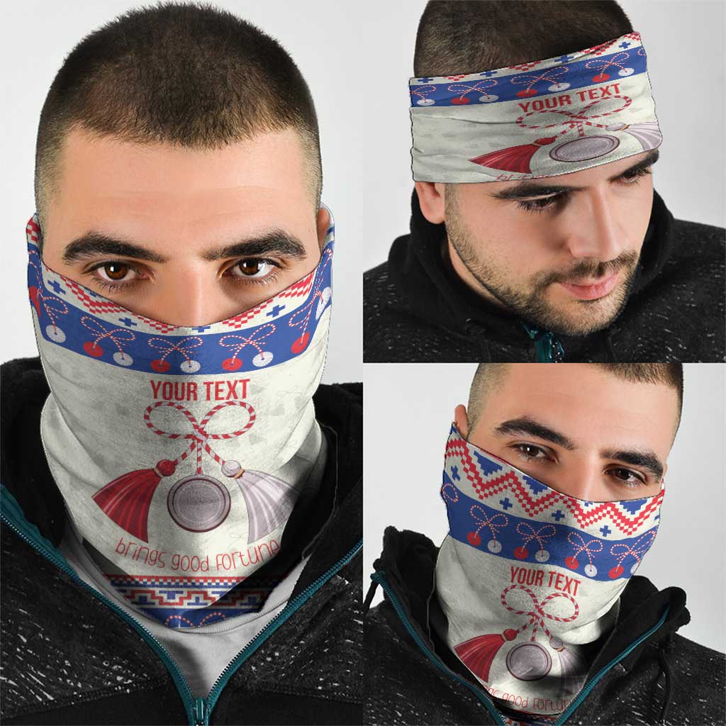 Personalized Moldova Christmas Neck Gaiter Martisor Moldova Traditional - Wonder Print Shop