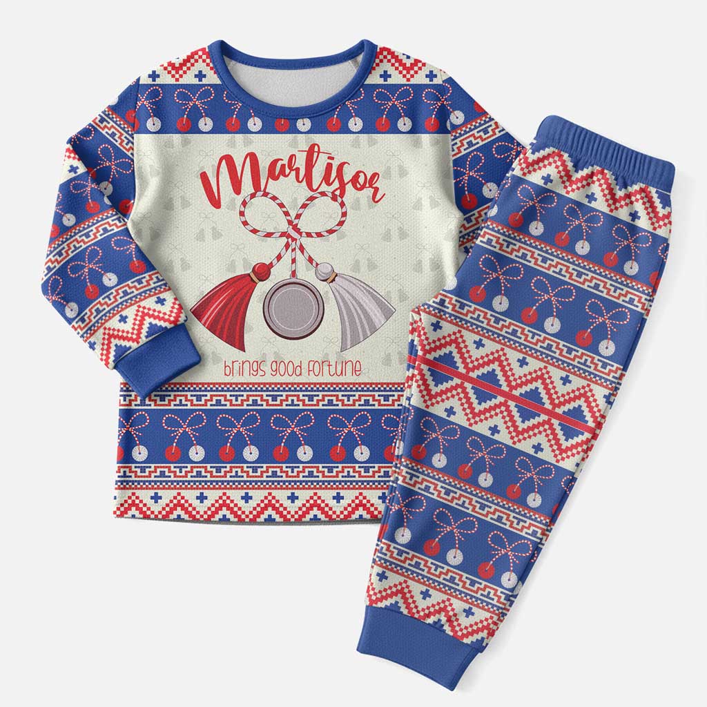 Personalized Moldova Christmas Pajama Set Martisor Moldova Traditional - Wonder Print Shop