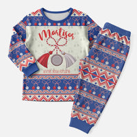 Personalized Moldova Christmas Pajama Set Martisor Moldova Traditional - Wonder Print Shop