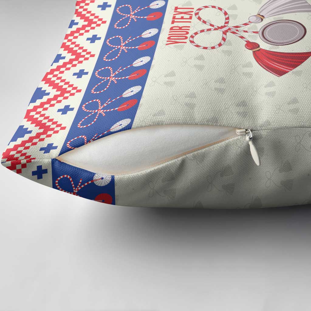 Personalized Moldova Christmas Pillow Cover Martisor Moldova Traditional - Wonder Print Shop