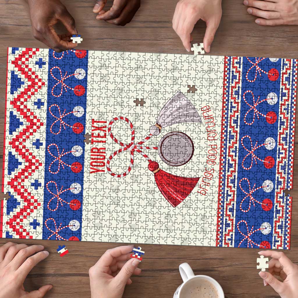Personalized Moldova Christmas Puzzle Martisor Moldova Traditional - Wonder Print Shop