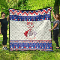 Personalized Moldova Christmas Quilt Martisor Moldova Traditional - Wonder Print Shop