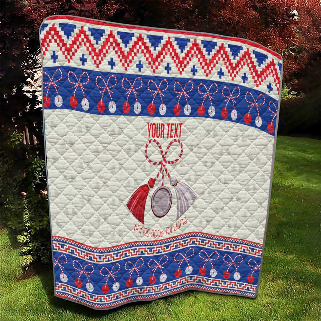 Personalized Moldova Christmas Quilt Martisor Moldova Traditional - Wonder Print Shop