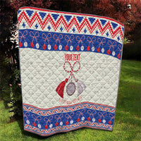 Personalized Moldova Christmas Quilt Martisor Moldova Traditional - Wonder Print Shop