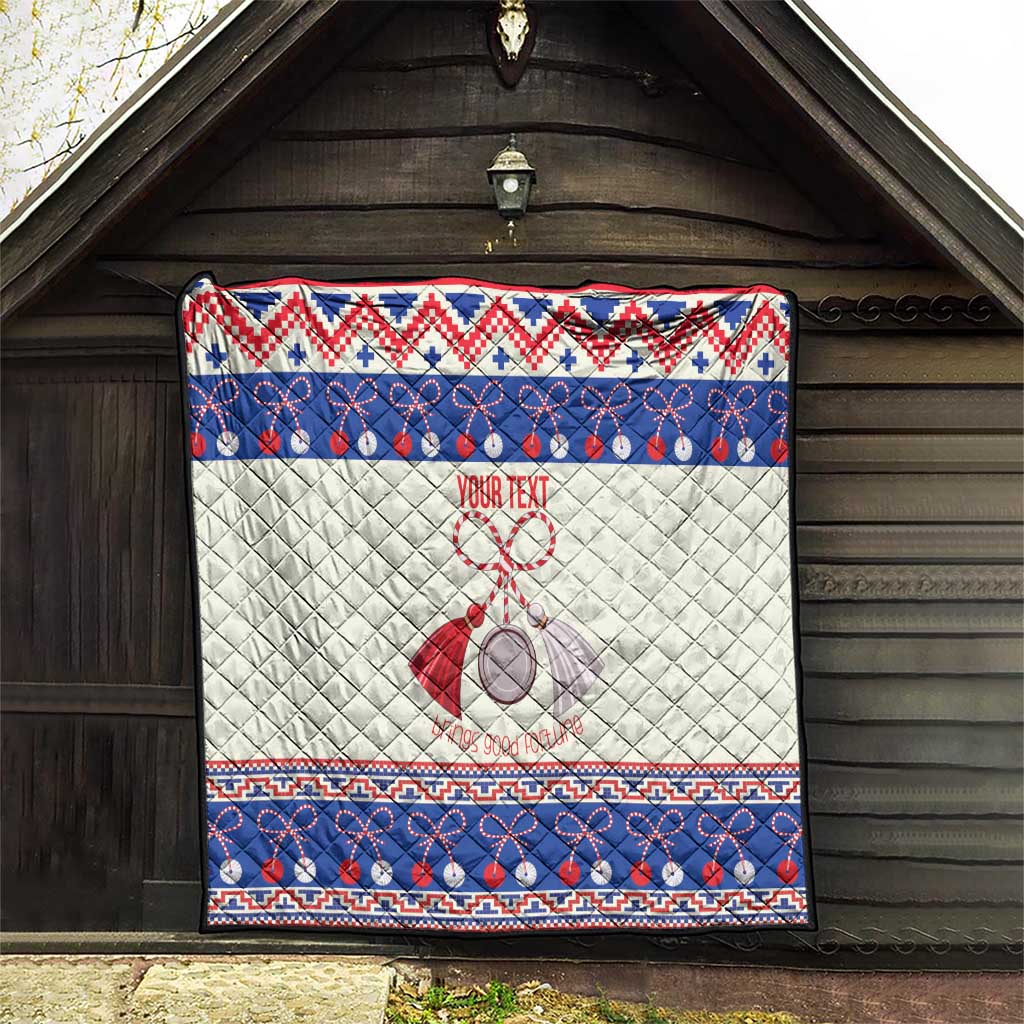 Personalized Moldova Christmas Quilt Martisor Moldova Traditional - Wonder Print Shop