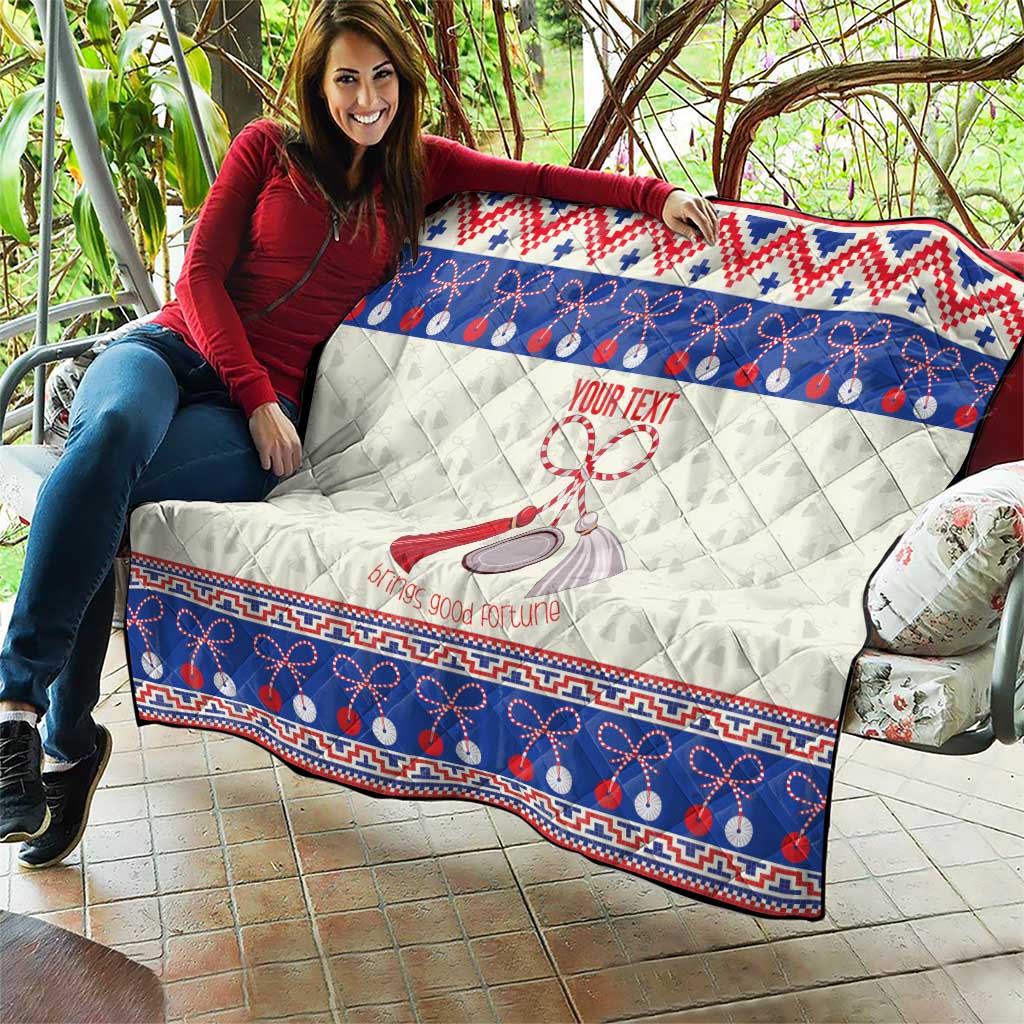 Personalized Moldova Christmas Quilt Martisor Moldova Traditional - Wonder Print Shop