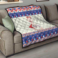 Personalized Moldova Christmas Quilt Martisor Moldova Traditional - Wonder Print Shop