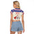 Personalized Moldova Christmas Raglan Cropped T Shirt Martisor Moldova Traditional - Wonder Print Shop