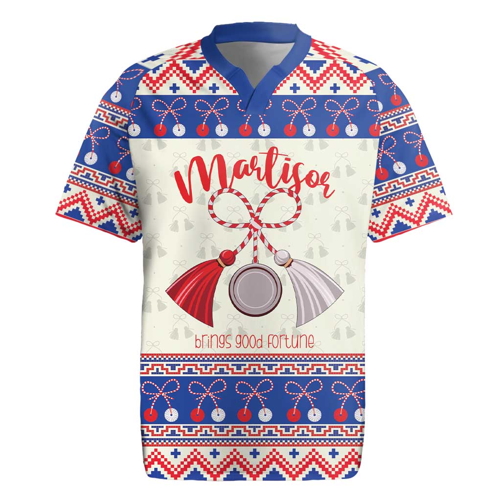 Personalized Moldova Christmas Rugby Jersey Martisor Moldova Traditional - Wonder Print Shop