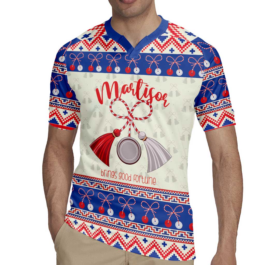 Personalized Moldova Christmas Rugby Jersey Martisor Moldova Traditional - Wonder Print Shop
