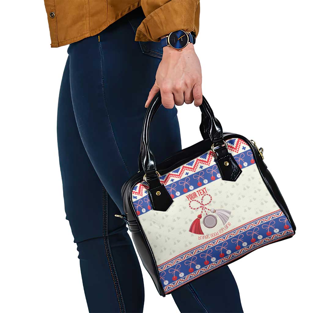 Personalized Moldova Christmas Shoulder Handbag Martisor Moldova Traditional - Wonder Print Shop