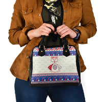 Personalized Moldova Christmas Shoulder Handbag Martisor Moldova Traditional - Wonder Print Shop