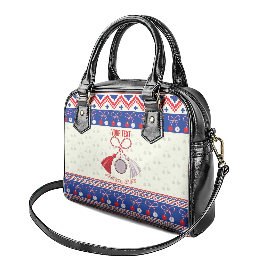 Personalized Moldova Christmas Shoulder Handbag Martisor Moldova Traditional - Wonder Print Shop