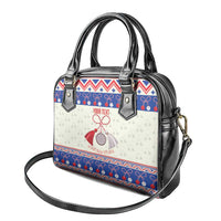 Personalized Moldova Christmas Shoulder Handbag Martisor Moldova Traditional - Wonder Print Shop