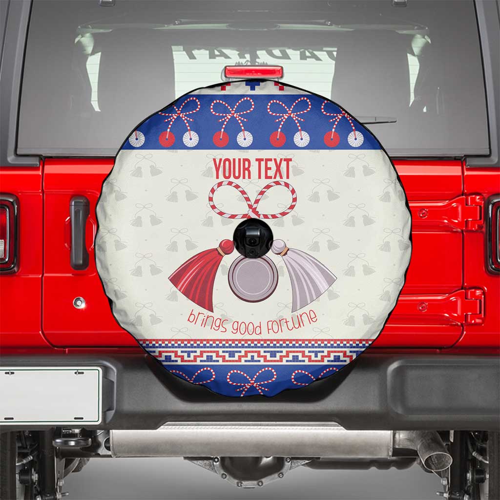 Personalized Moldova Christmas Spare Tire Cover Martisor Moldova Traditional - Wonder Print Shop