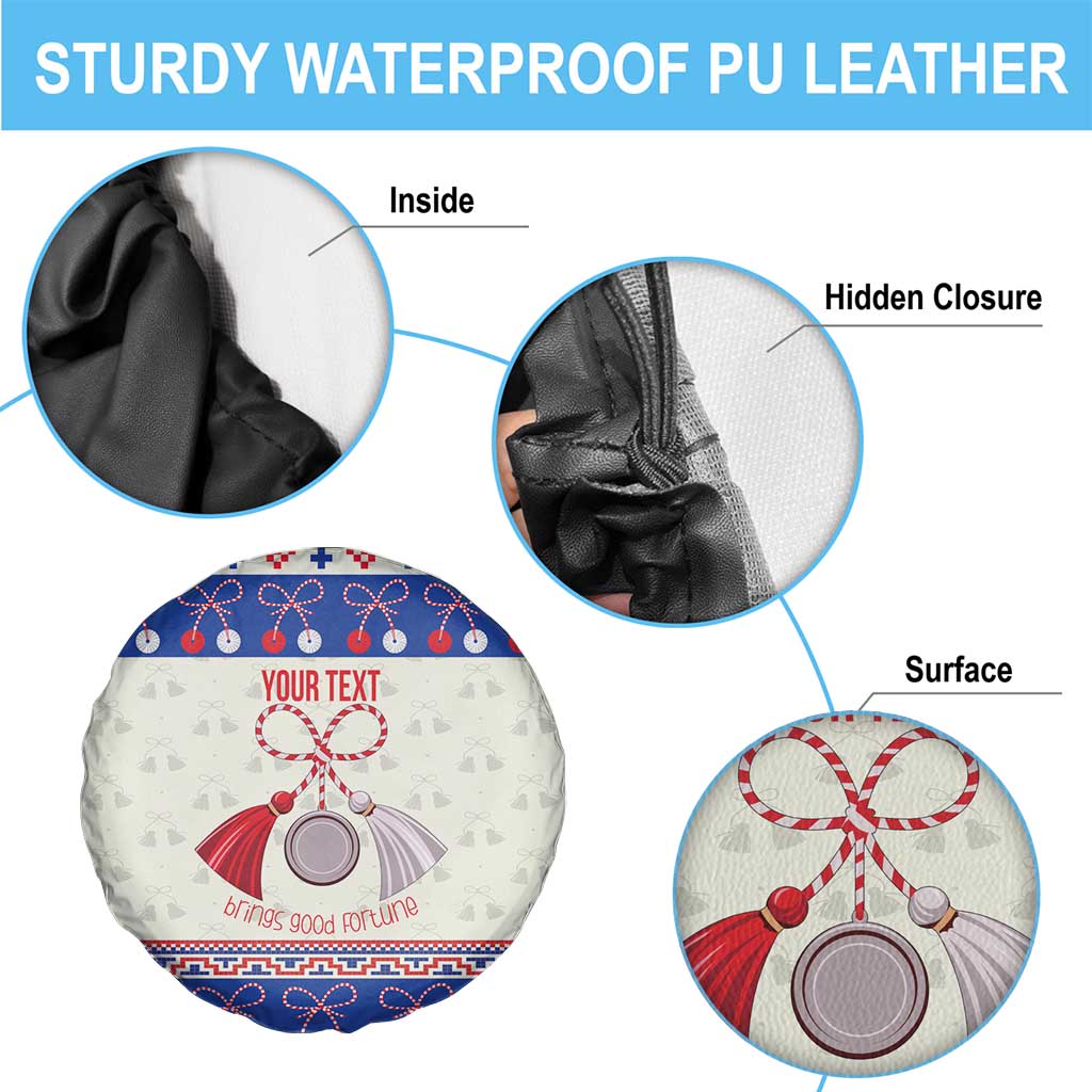 Personalized Moldova Christmas Spare Tire Cover Martisor Moldova Traditional - Wonder Print Shop