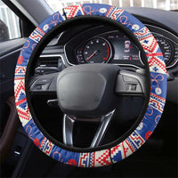 Moldova Christmas Steering Wheel Cover Martisor Moldova Traditional - Wonder Print Shop