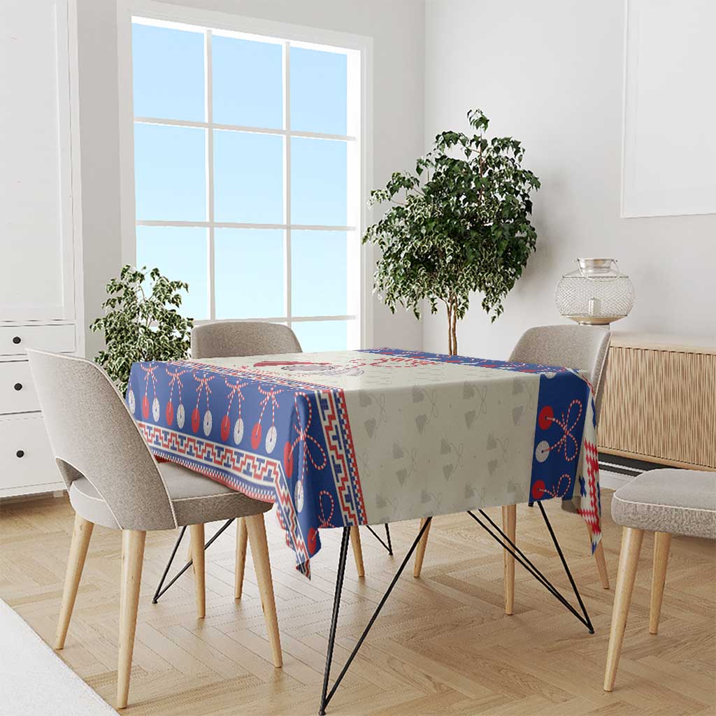 Personalized Moldova Christmas Tablecloth Martisor Moldova Traditional - Wonder Print Shop