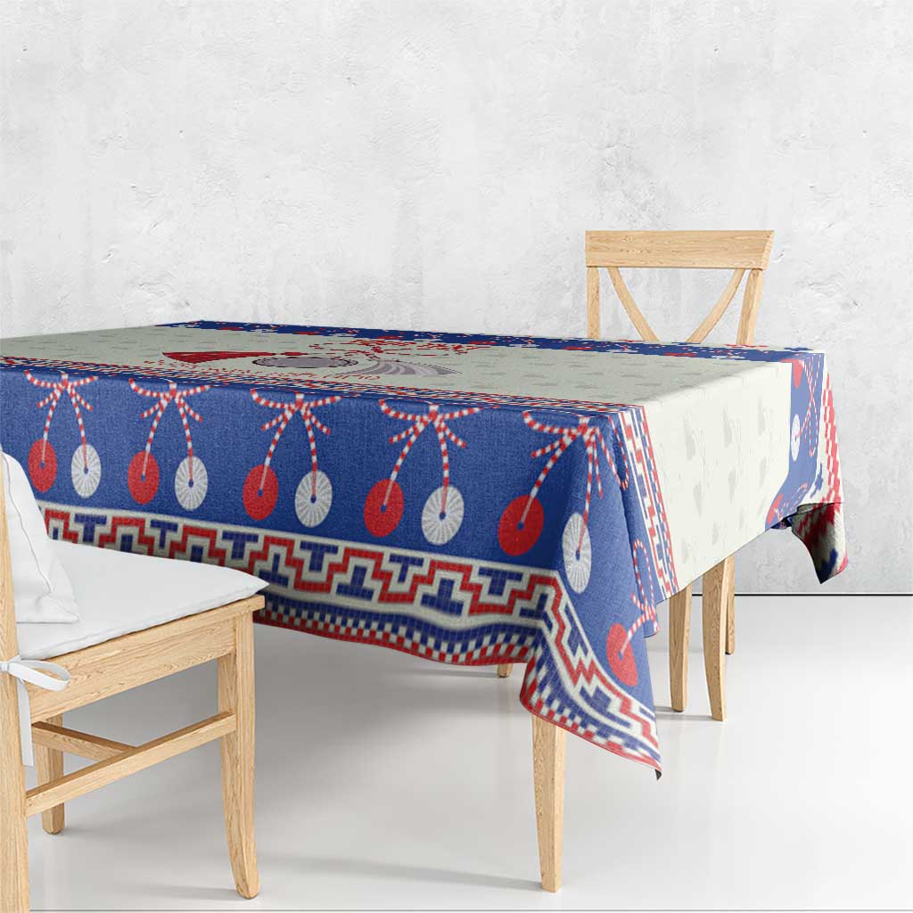 Personalized Moldova Christmas Tablecloth Martisor Moldova Traditional - Wonder Print Shop