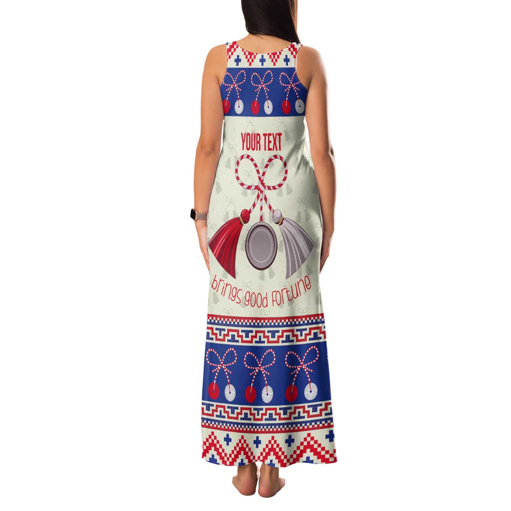 Personalized Moldova Christmas Tank Maxi Dress Martisor Moldova Traditional - Wonder Print Shop
