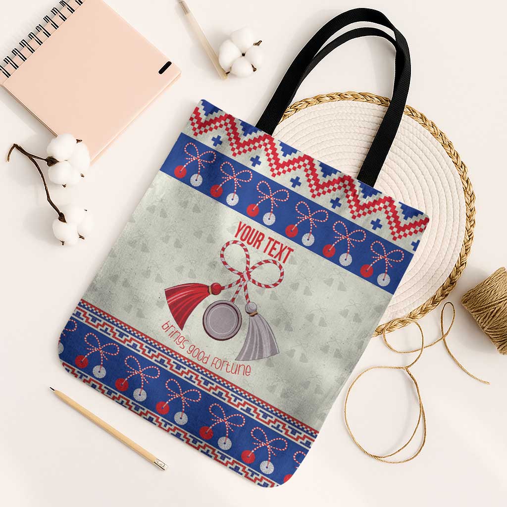 Personalized Moldova Christmas Tote Bag Martisor Moldova Traditional - Wonder Print Shop