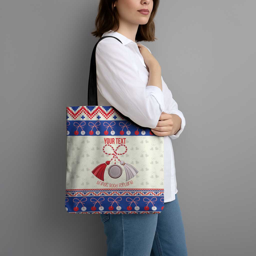 Personalized Moldova Christmas Tote Bag Martisor Moldova Traditional - Wonder Print Shop