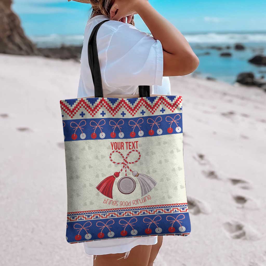 Personalized Moldova Christmas Tote Bag Martisor Moldova Traditional - Wonder Print Shop