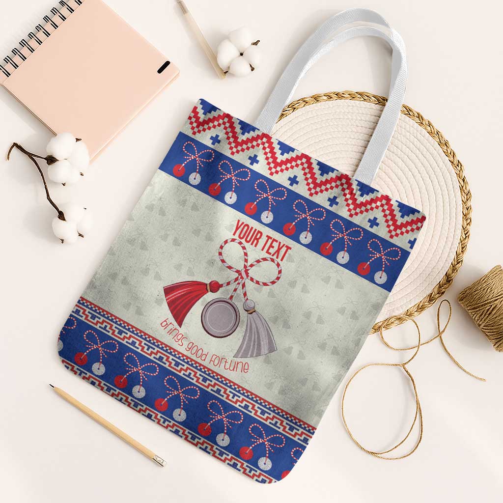 Personalized Moldova Christmas Tote Bag Martisor Moldova Traditional - Wonder Print Shop