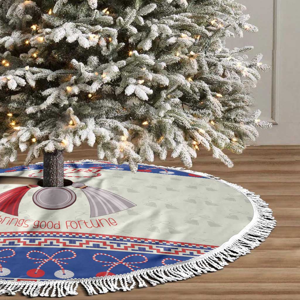 Personalized Moldova Christmas Tree Skirt Martisor Moldova Traditional - Wonder Print Shop