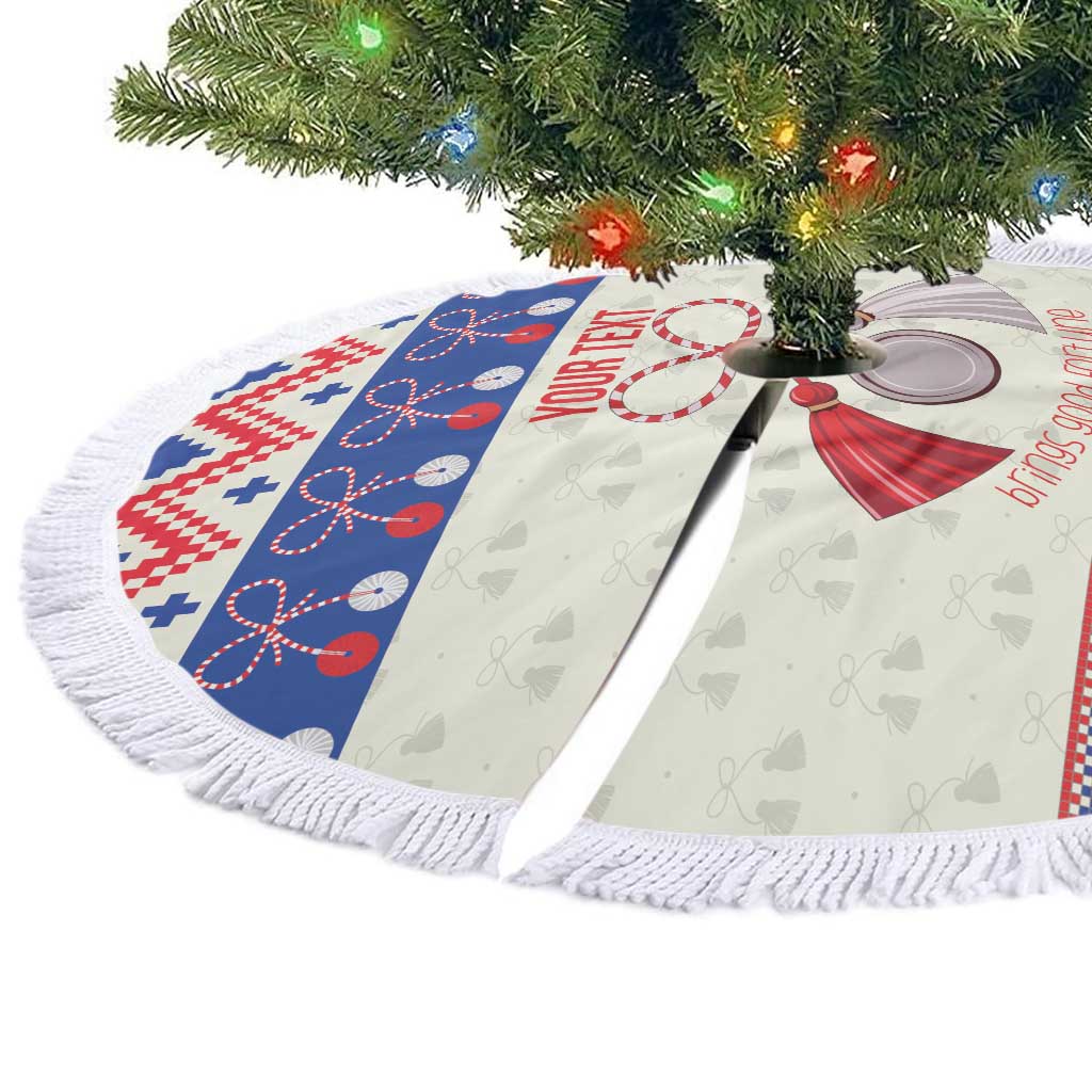Personalized Moldova Christmas Tree Skirt Martisor Moldova Traditional - Wonder Print Shop