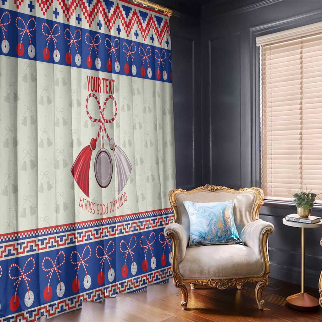 Personalized Moldova Christmas Window Curtain Martisor Moldova Traditional - Wonder Print Shop