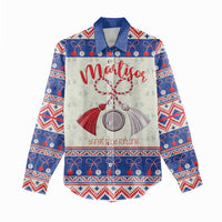 Personalized Moldova Christmas Women Casual Shirt Martisor Moldova Traditional - Wonder Print Shop
