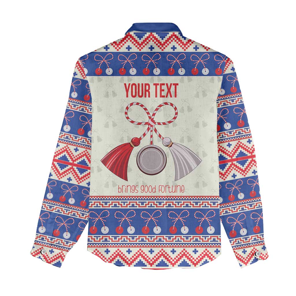 Personalized Moldova Christmas Women Casual Shirt Martisor Moldova Traditional - Wonder Print Shop