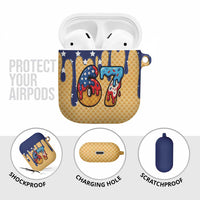 American Flag Ice Cream Drip AirPods Case 67 Meme Gen Alpha Slang Tee - Wonder Print Shop