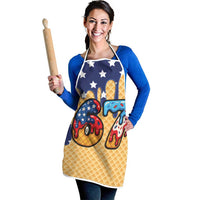 American Flag Ice Cream Drip Apron 67 Meme Gen Alpha Slang Tee - Wonder Print Shop